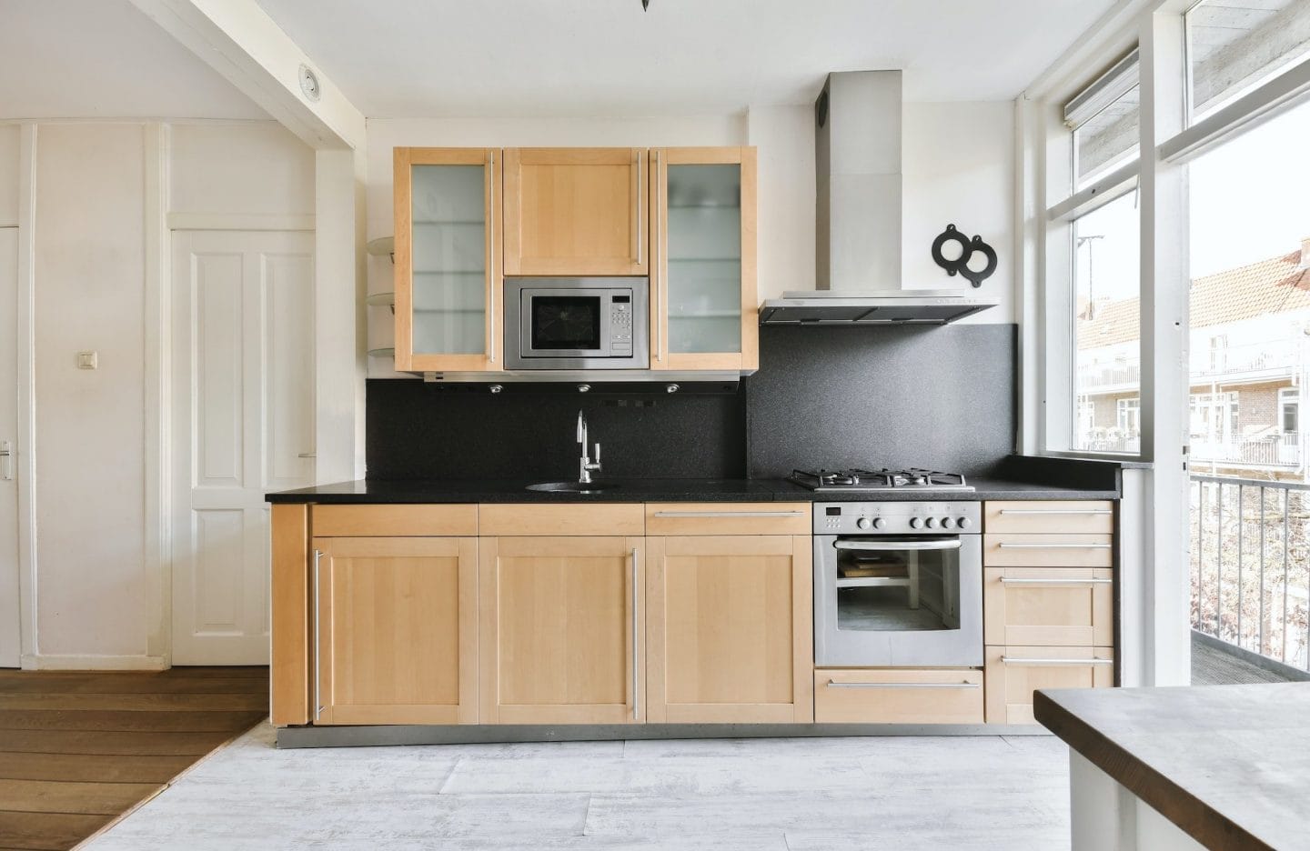 mind blowing stylish kitchen with wood kitchen unit e1666504596558